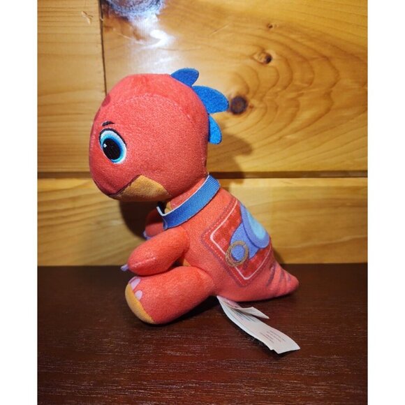 Dino Ranch Mini Dinosaur Plush BLITZ 6" Plush Red And Green Stuffed Dinosaur - Picture 2 of 8